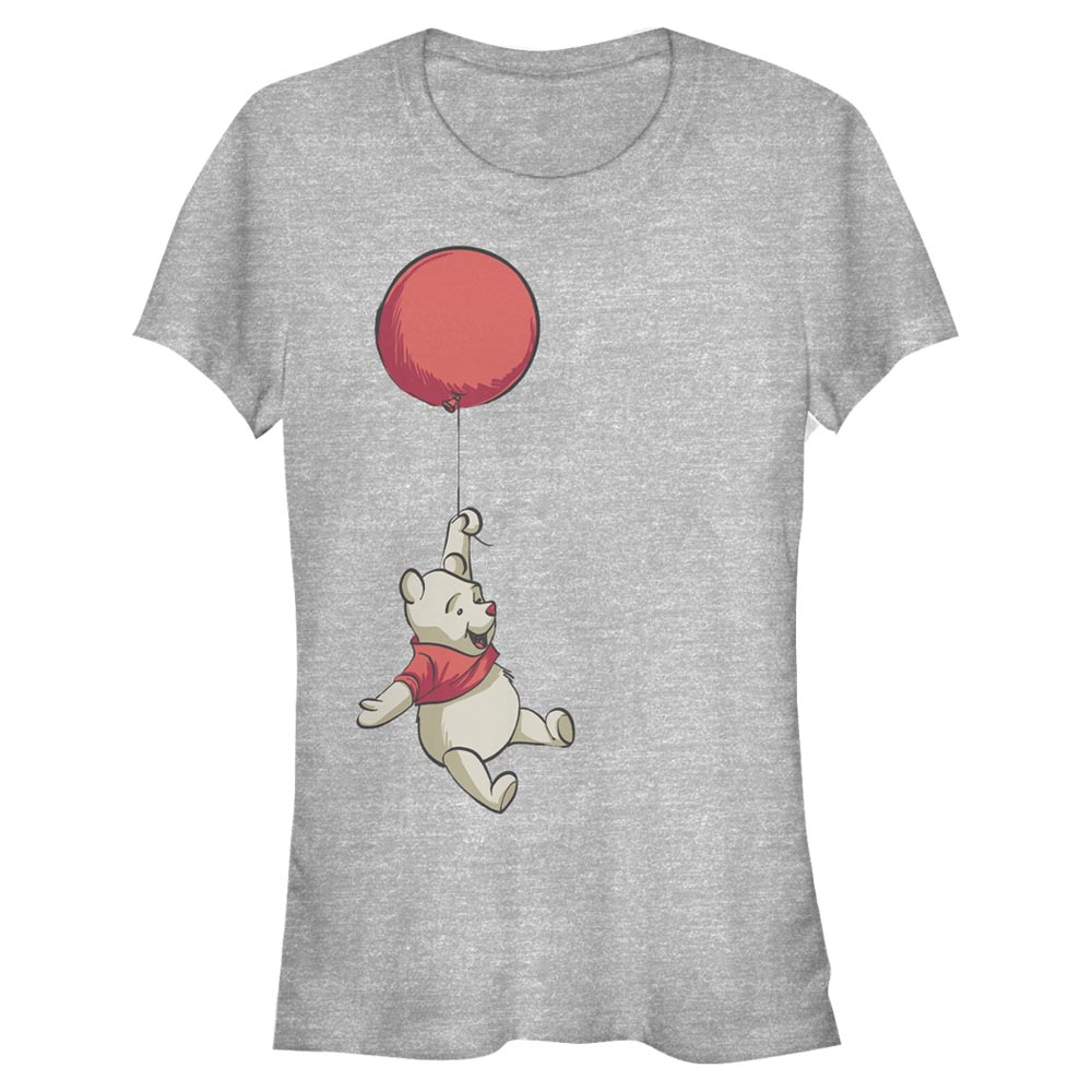 Aperçu: Disney - Winnie l'ourson - Medvídek Pú Balloon Winnie - Femme T-shirt - Gris chiné - Devant