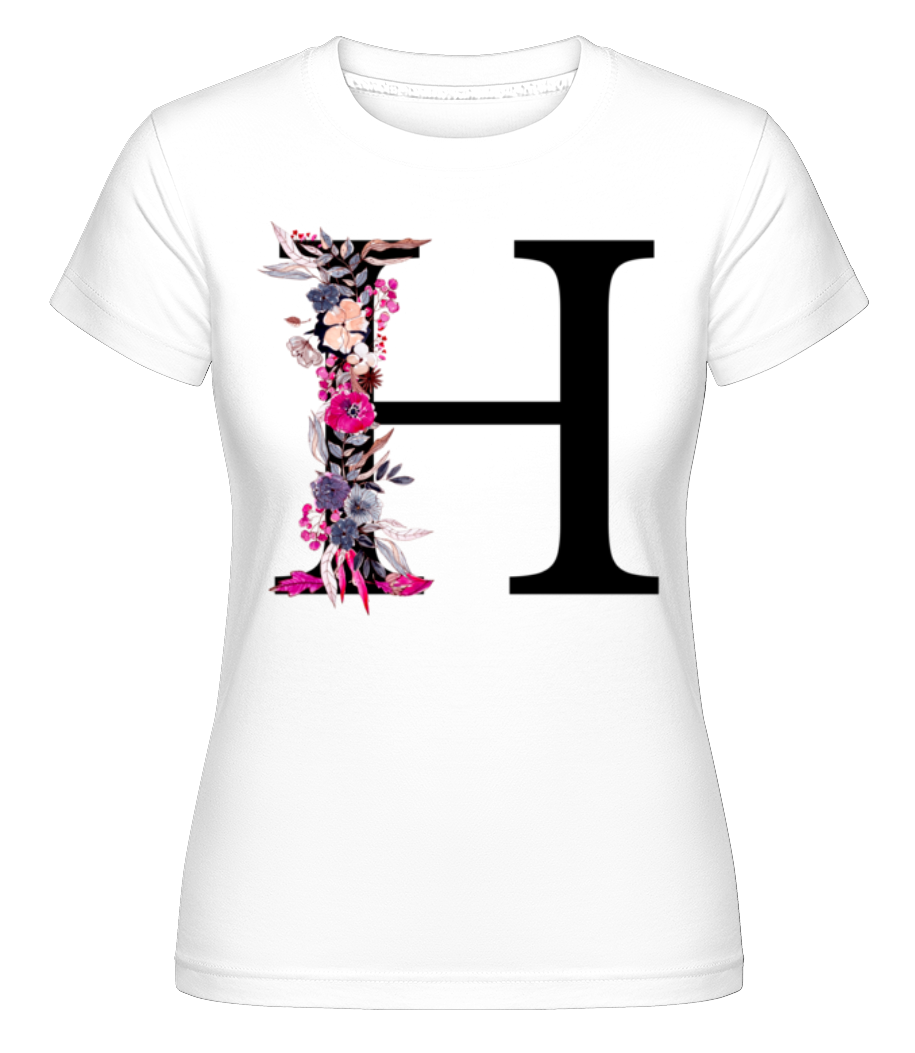 Fleurs Initiale H ·  T-shirt Shirtinator femme