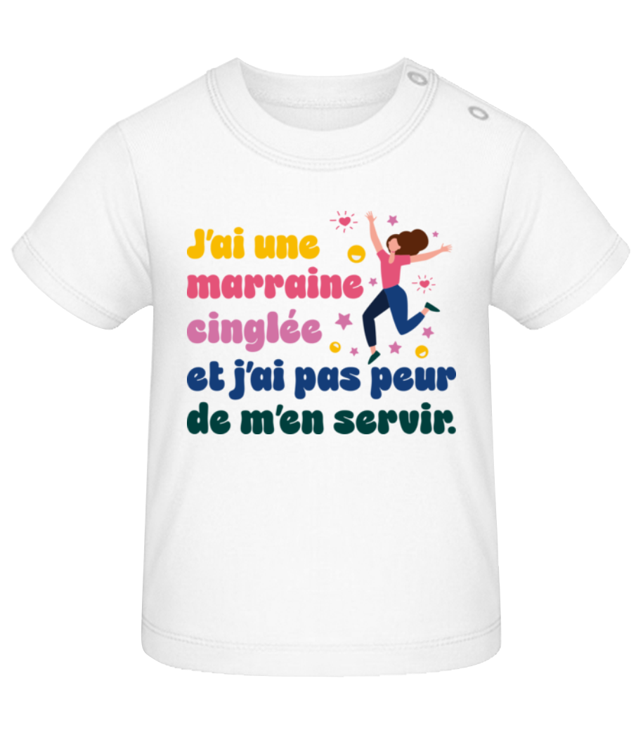 Cinglée Marraine · T-shirt Bio Bébé