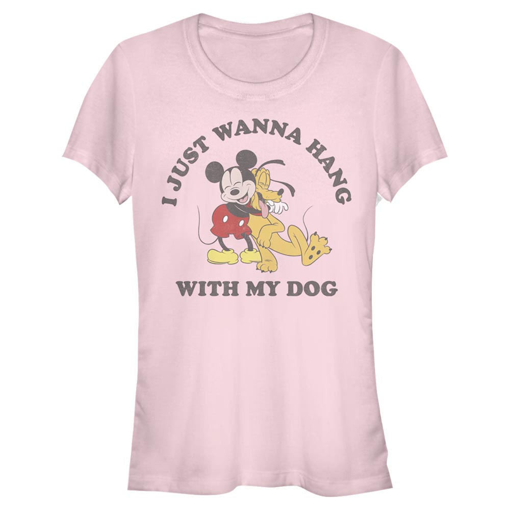 Disney Classics - Mickey Mouse - Mickey et Pluto Mickey Dog Lover - Femme T-shirt