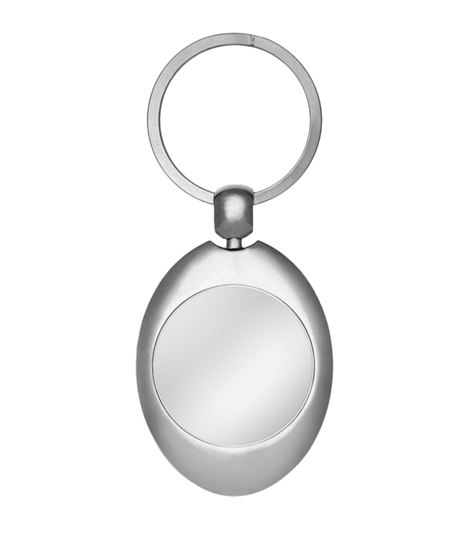 Aperçu: Porte-clé en métal - Blanc - Devant