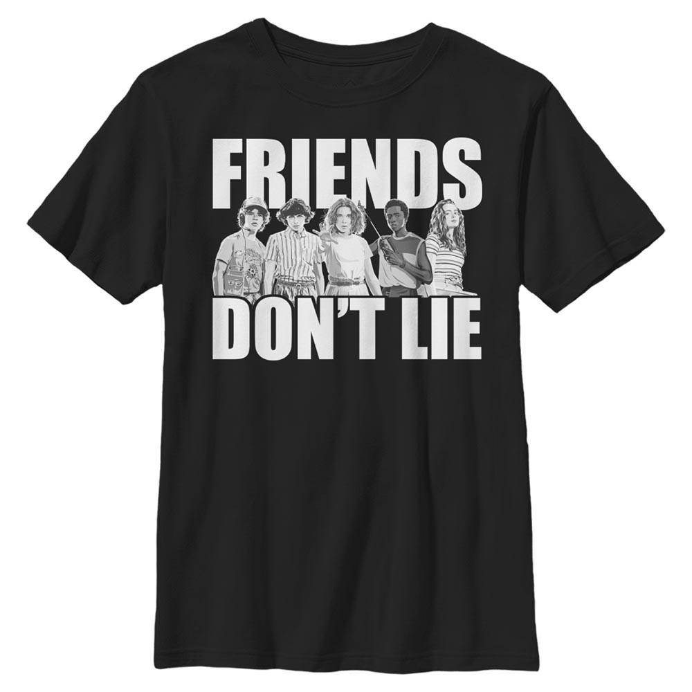 Netflix - Stranger Things - Photo de groupe Cast Friends Don't Lie - Enfant T-shirt