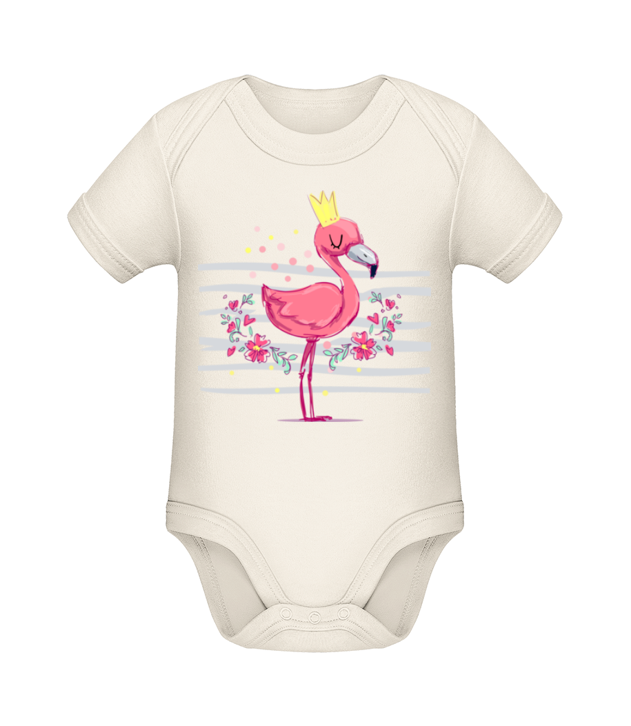 Royal Flamingo · Body manches courtes bio