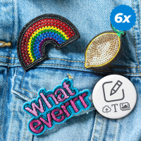 Buttons mittel - Weiß