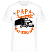 Papa The Legend - Shirtinator Men's T-Shirt - White - Front