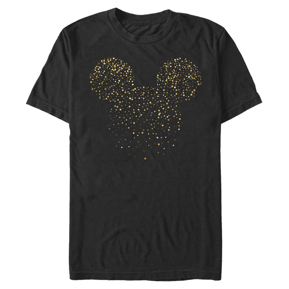 Aperçu: Disney Classics - Mickey Mouse - Mickey Mouse Mickey Confetti Fill - Homme T-shirt - Noir - Devant