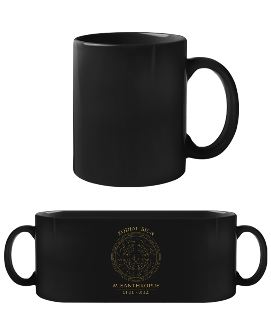 Zodiac Sign Misanthropus · Tasse Noire