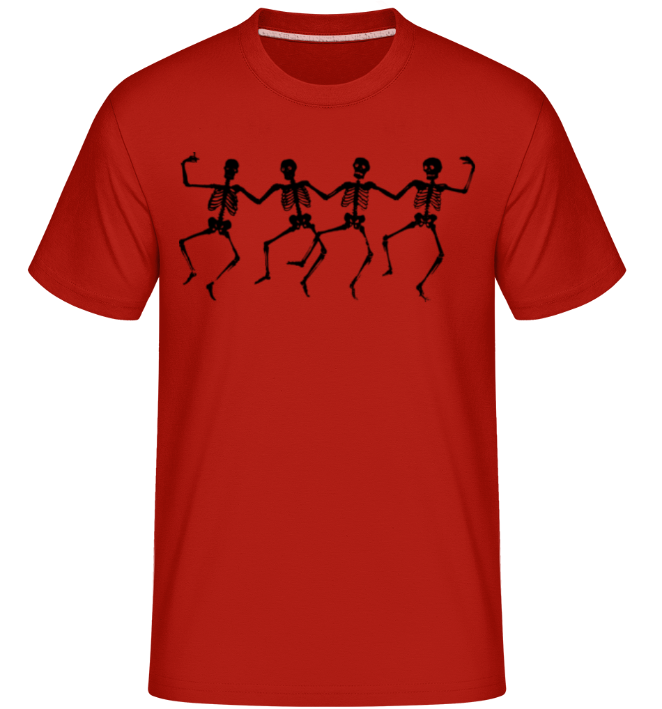 Squelettes Dancant -  T-Shirt Shirtinator homme - Rouge - Devant
