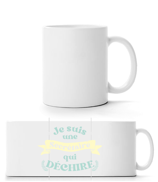 Je Suis Une Secrétaire Qui Déchire · Mug panorama