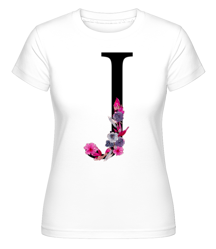 Fleurs Initiale J ·  T-shirt Shirtinator femme