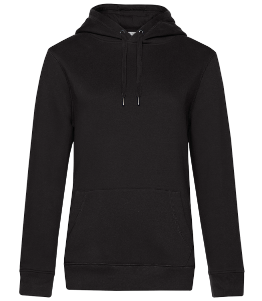 Sweat à capuche standard pour femme - Noir - Devant