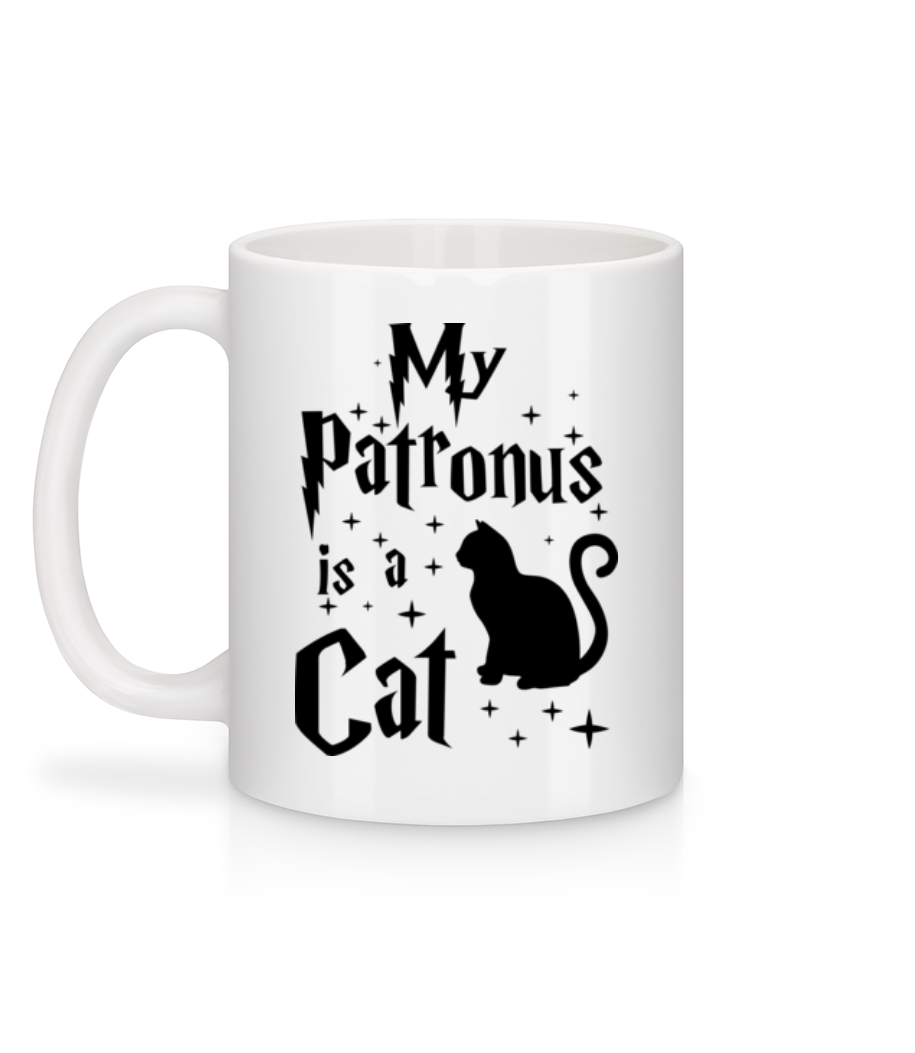 My Patronus Is A Cat - Mug en céramique blanc - Blanc - Derrière