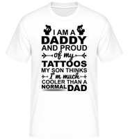 Papa Tattoos Son -  Shirtinator Men's T-Shirt - White - Front