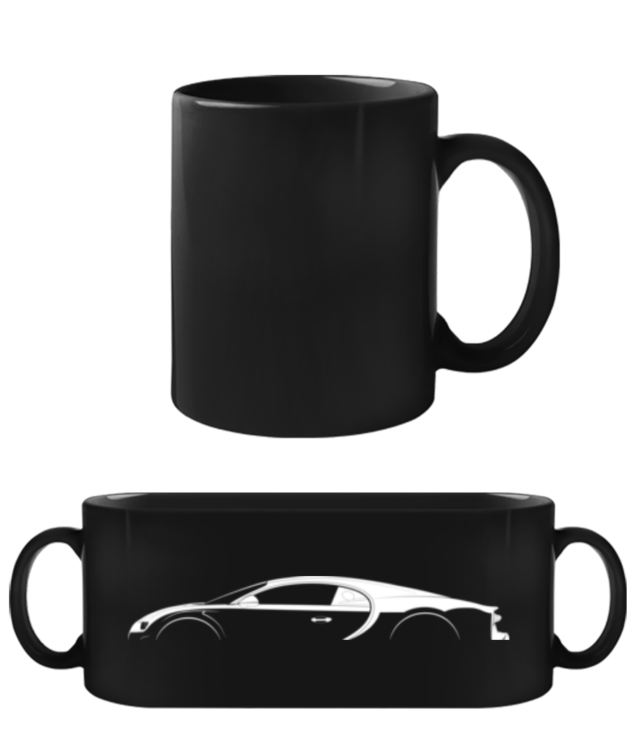 'Bugatti Chiron Super Sport' Silhouette · Tasse Noire