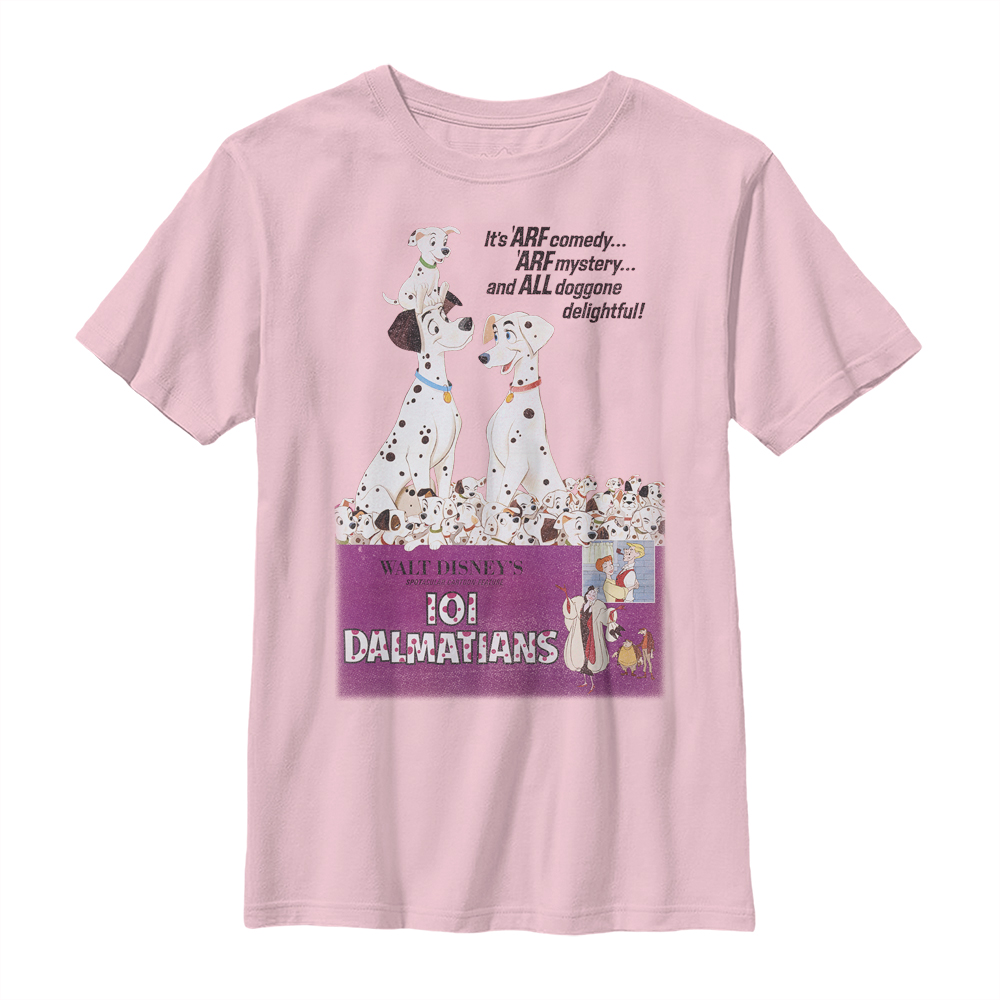 Disney Classics - Les 101 Dalmatiens - Photo de groupe Vintage Poster Variant - Enfant T-shirt