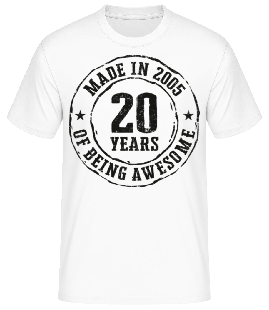 Aperçu: Made In 2005 - T-shirt standard Homme - Blanc - Devant