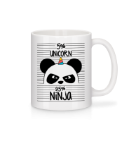 5% Unicorn 95% Ninja - Mug - White - Front 5% Unicorn 95% Ninja - Mug - White - Front