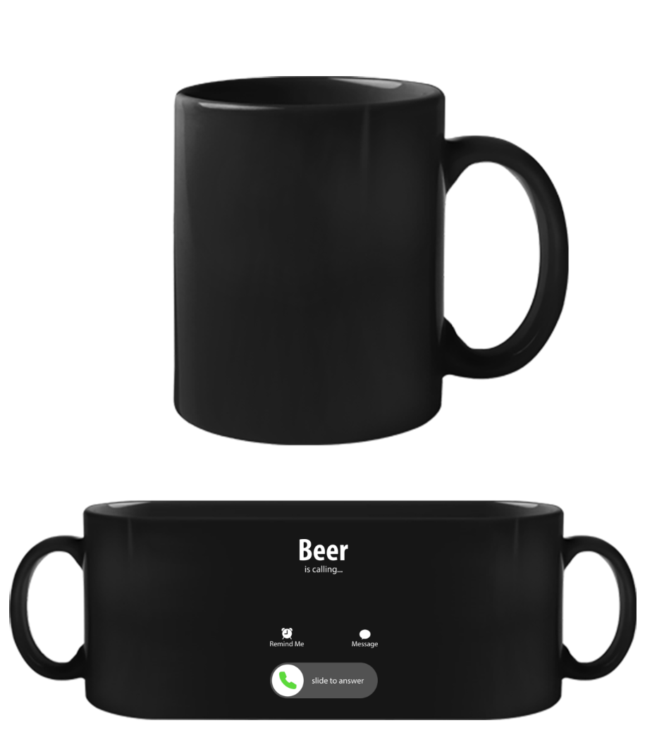 Beer Is Calling · Tasse Noire