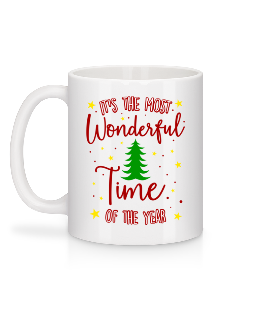 Aperçu: The Most Wonderful Time Of The Year - Mug en céramique blanc - Blanc - Derrière