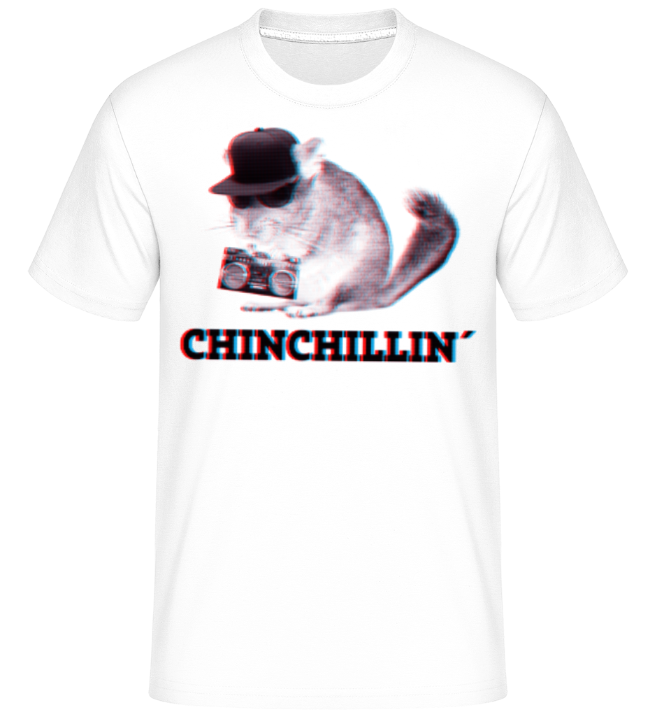 Aperçu: ChinChillin' -  T-Shirt Shirtinator homme - Blanc - Devant