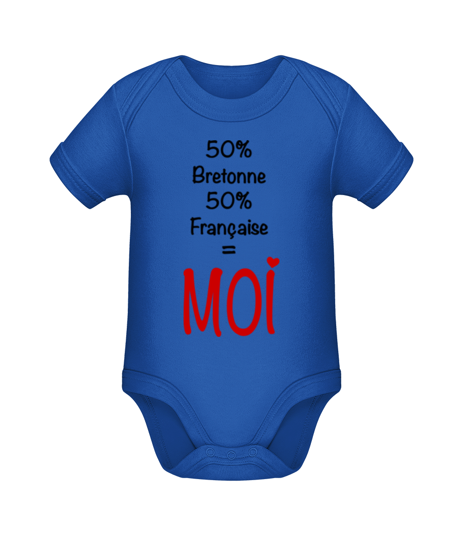 50% Bretonne, 50% Française - MOI · Body manches courtes bio