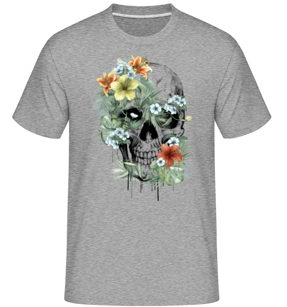 Crâne De Fleur ·  T-Shirt Shirtinator homme