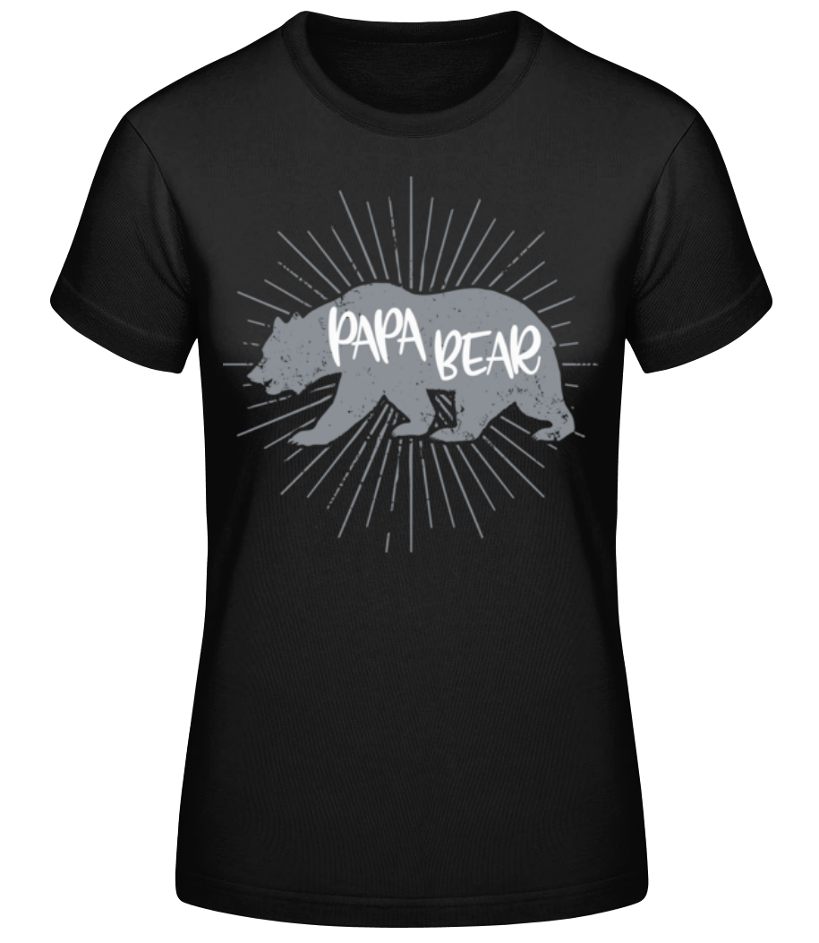 Aperçu: Papa Bear - T-shirt standard Femme - Noir - Devant
