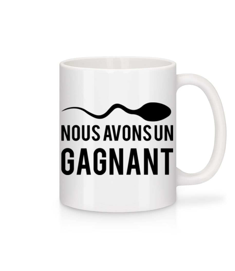 Sperme Gagnant · Mug en céramique blanc