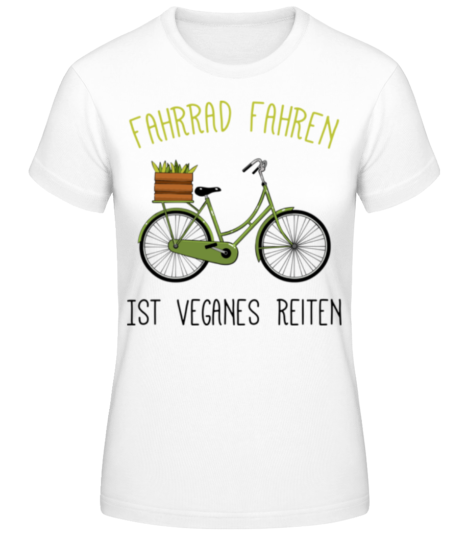 Fahrrad Fahren Veganes Reiten · Frauen Basic T-Shirt