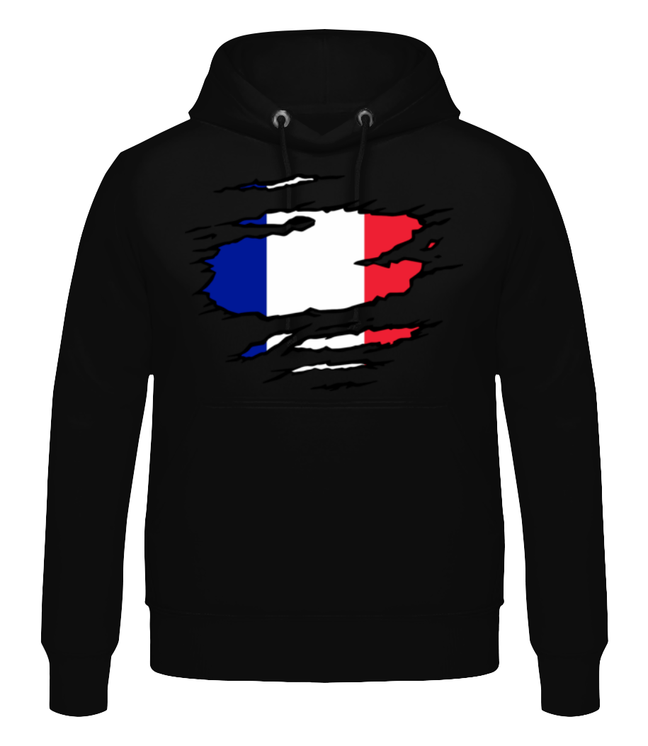 Drapeau mûré France · Sweat à capuche Homme