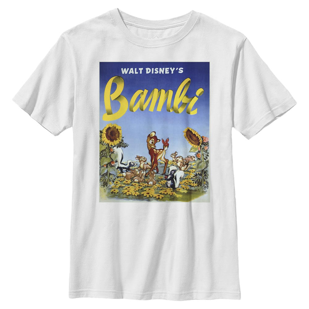 Disney - Bambi - Bambi Sunflowers - Enfant T-shirt - Blanc - Devant