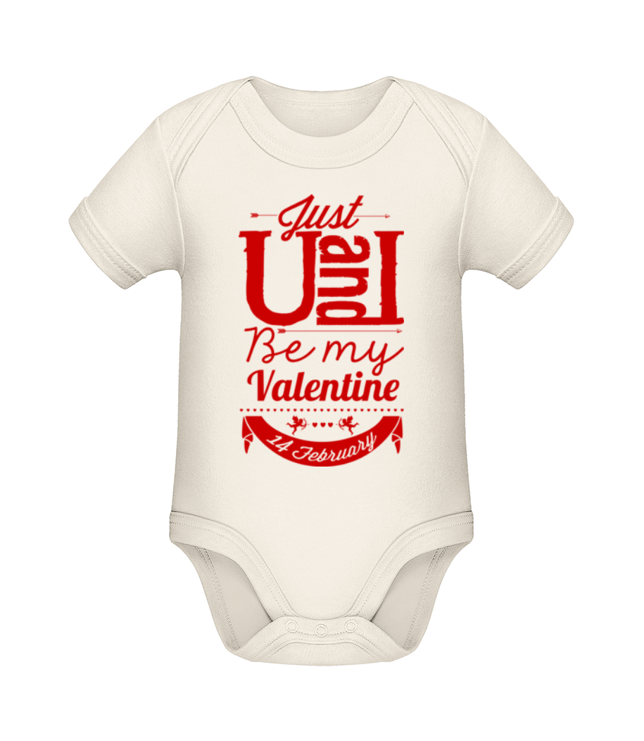 Be My Valentine Red · Body manches courtes bio