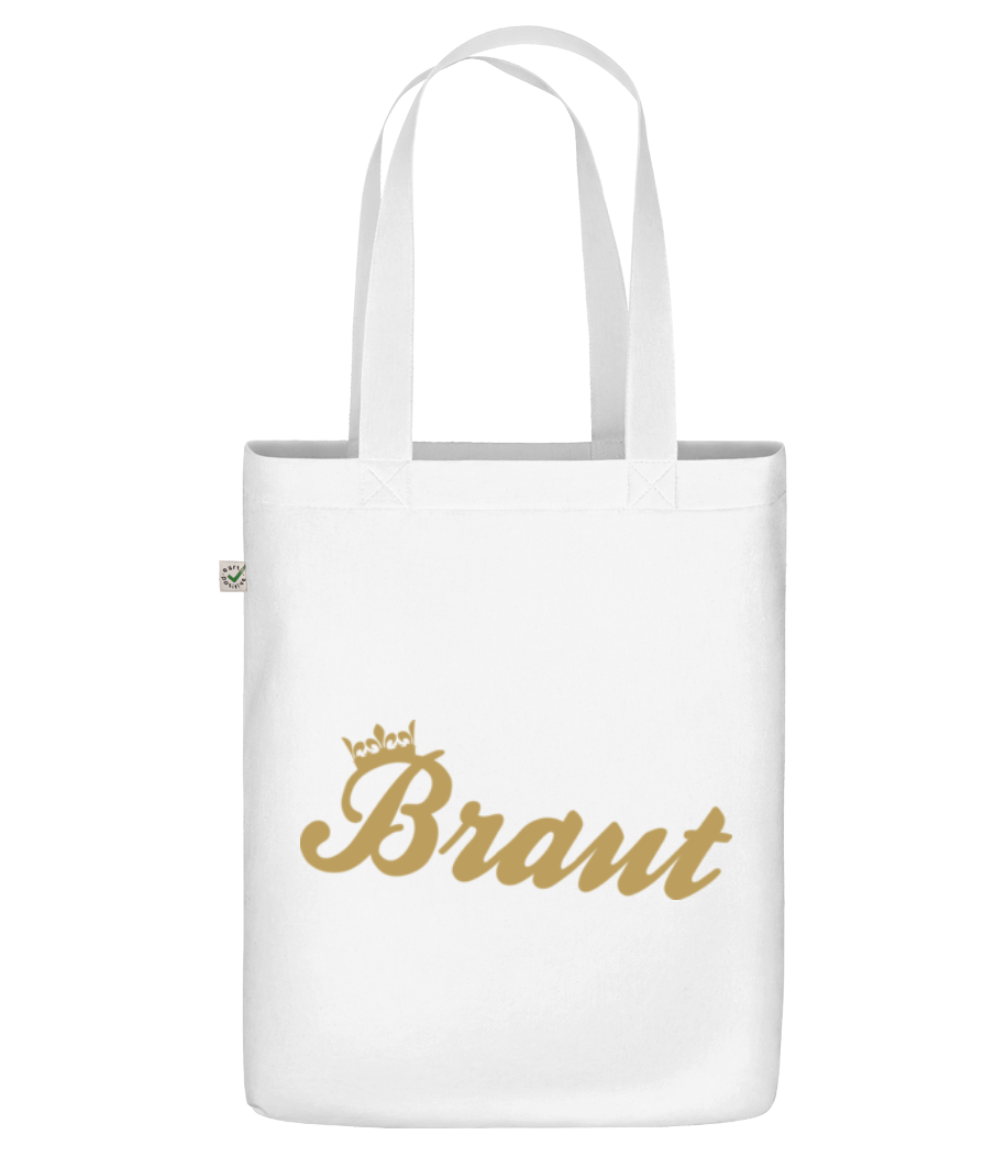 Vorschau: Braut Krone - Bio Tasche - Weiß - Vorne
