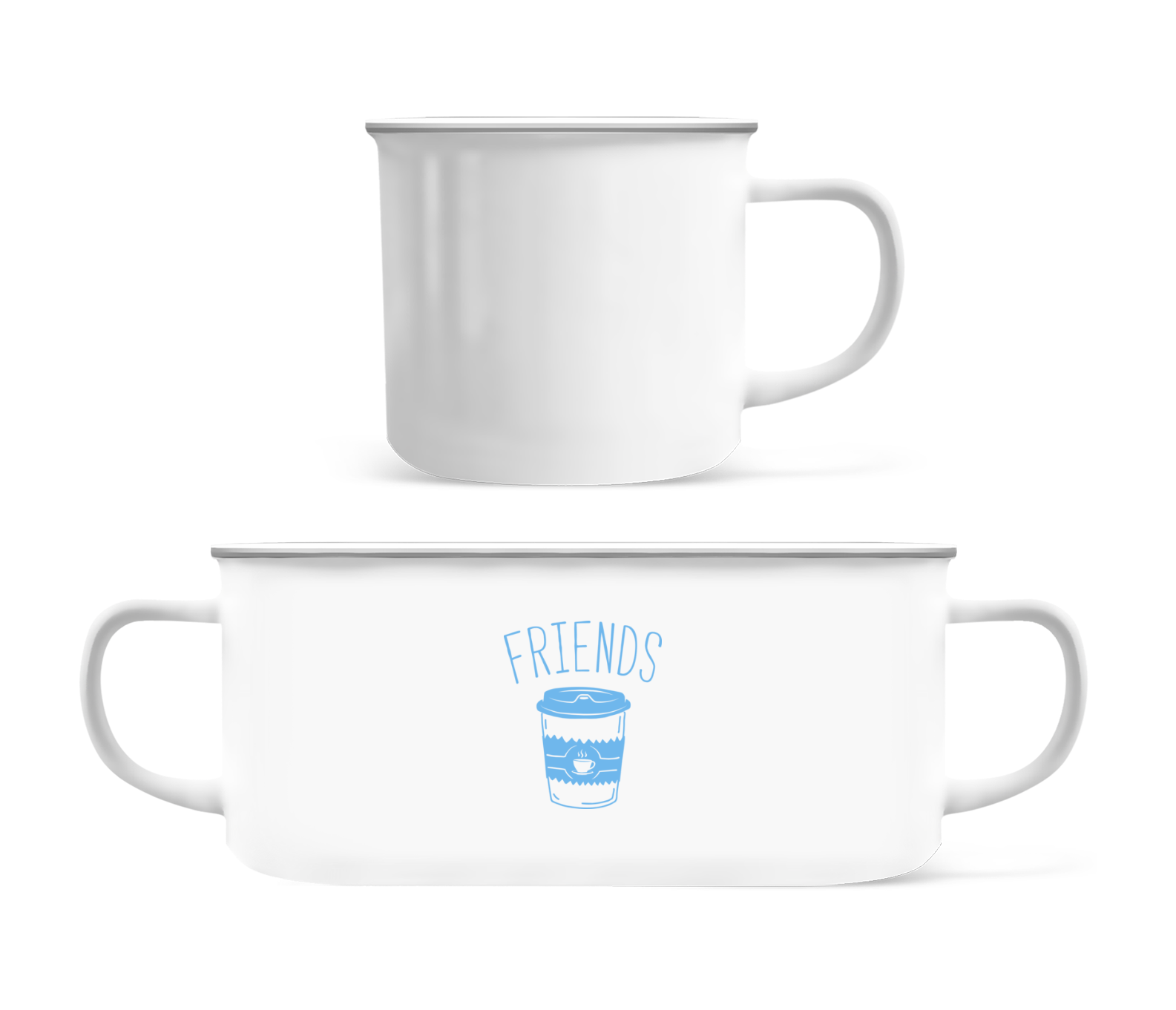 Friends Coffee · Tasse Émaillée