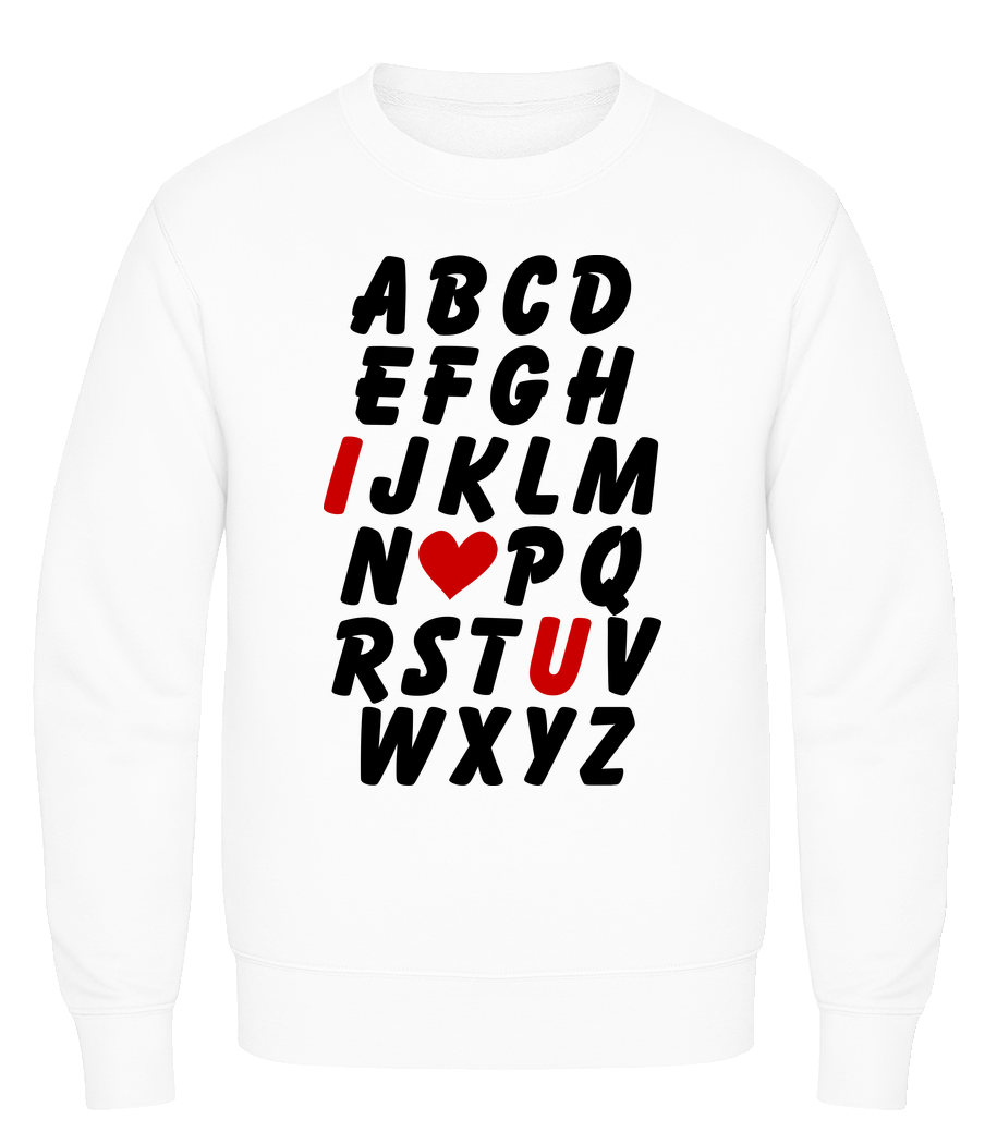 Love Alphabet · Sweatshirt Homme