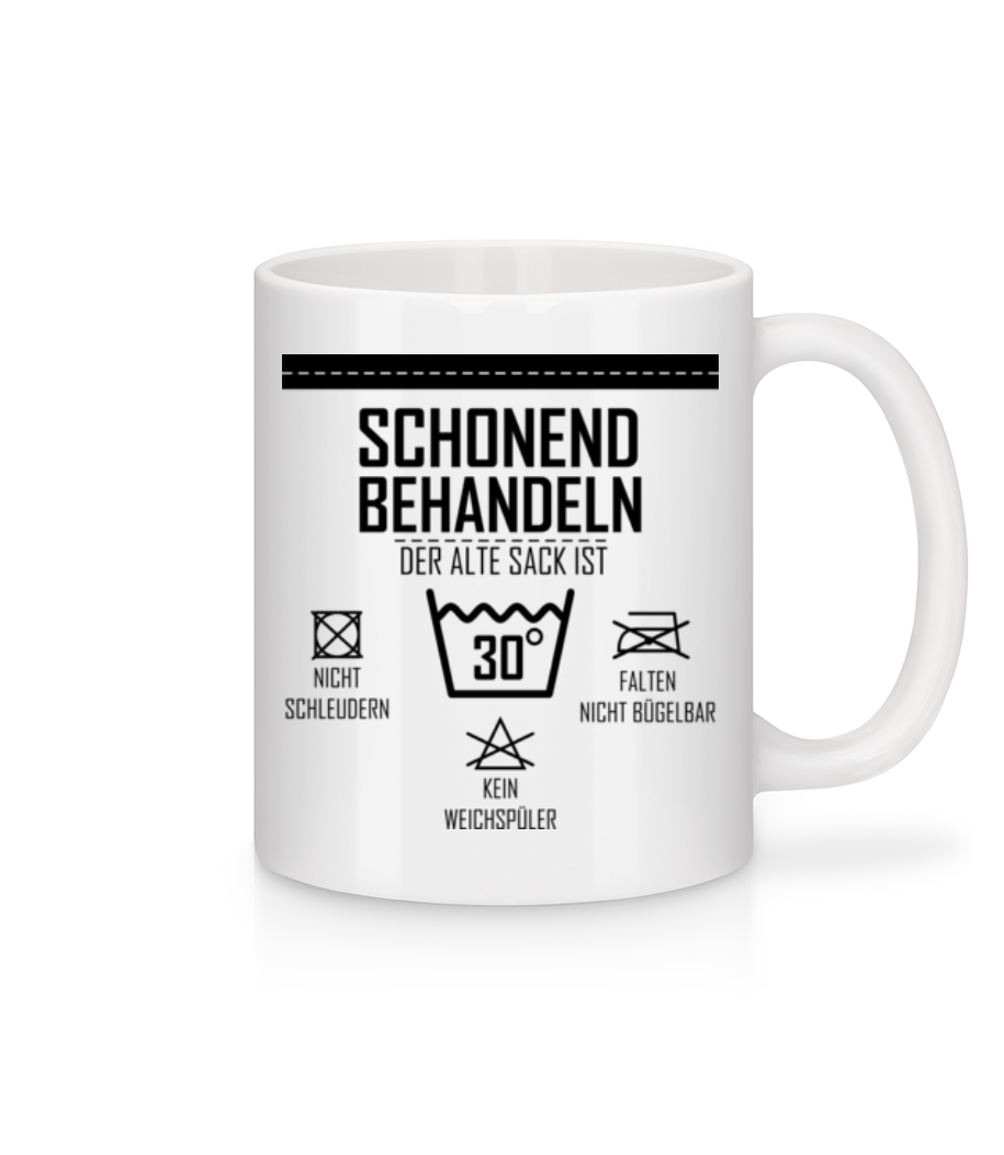 Vorschau: Der Alte Sack Ist 30 - Tasse - Weiß - Vorne