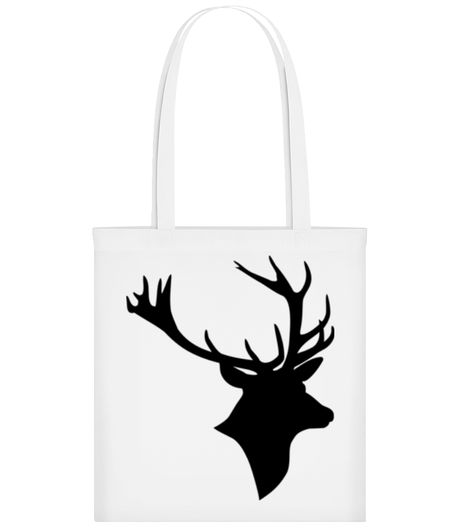Deer Head Black · Tote Bag