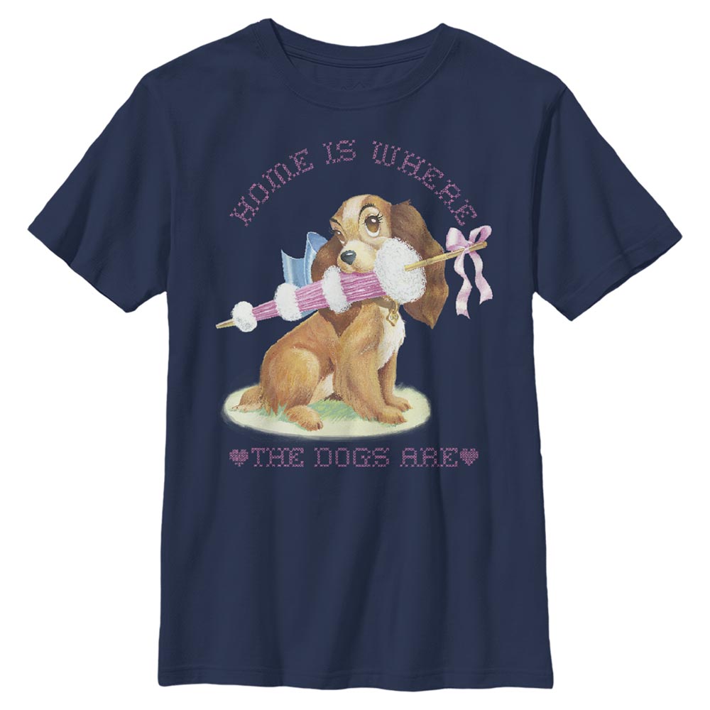 Disney Classics - La Belle et le Clochard - Lady Home Dog - Enfant T-shirt