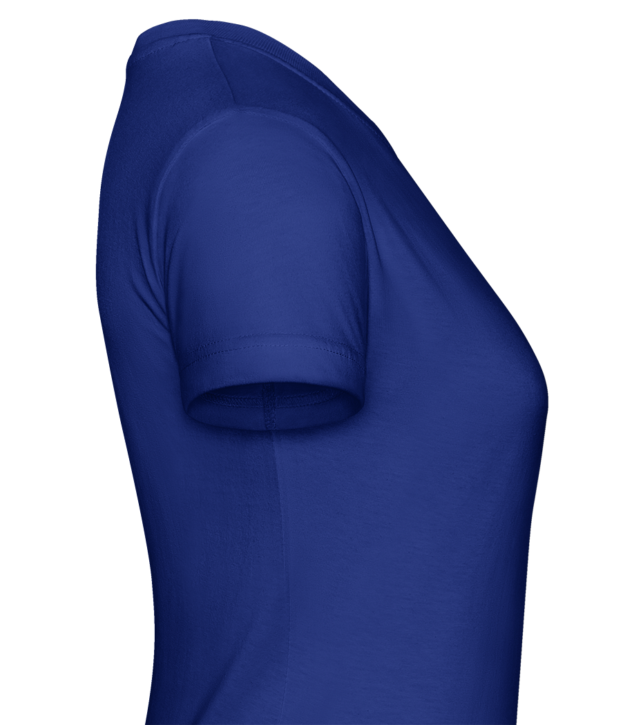 Aperçu: Women Dont Owe You Shit -  T-shirt Shirtinator femme - Bleu royal - Droit