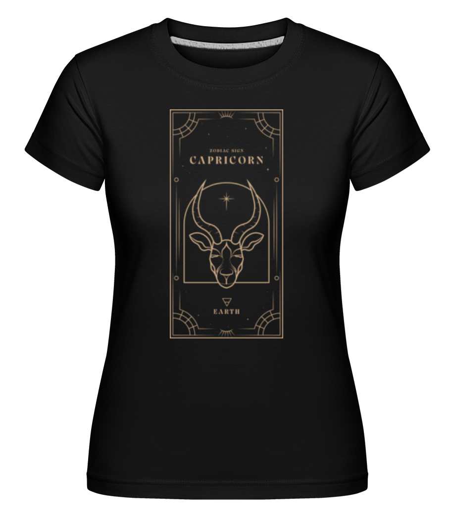 Art Deco Zodiac Sign Capricorn ·  T-shirt Shirtinator femme