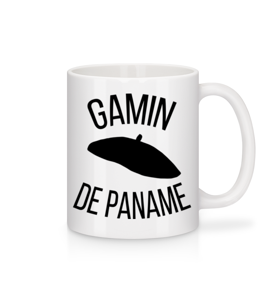 Gamin De Paname · Mug en céramique blanc