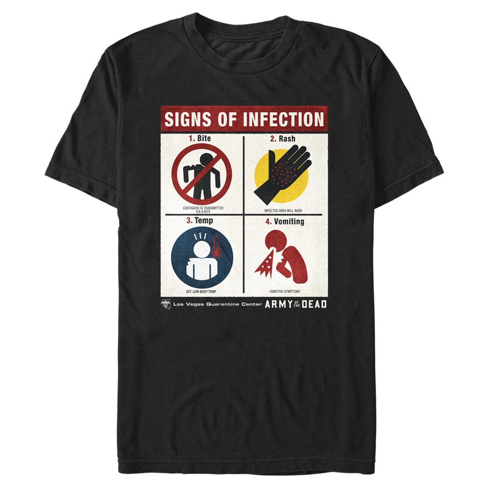 Netflix - Army Of The Dead - Texte Four Rules - Homme T-shirt