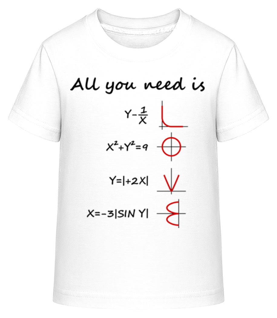 Aperçu: All You Need Is Love - T-shirt shirtinator Enfant - Blanc - Devant