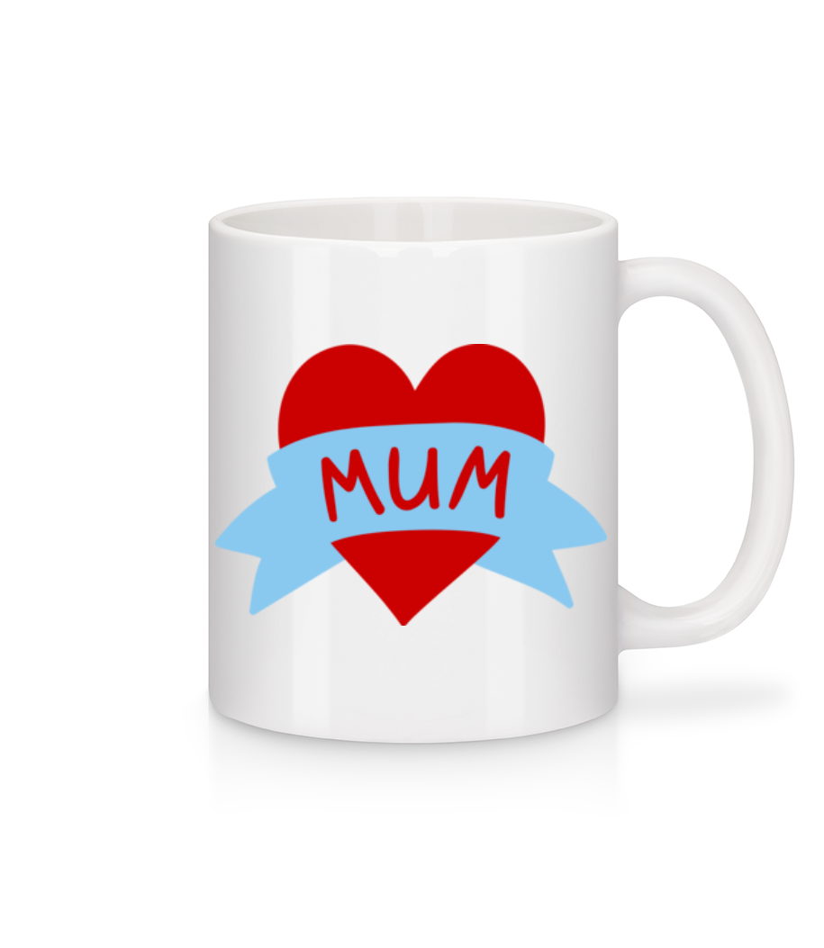 Mum Heart Icon · Mug en céramique blanc