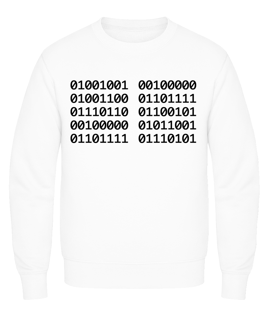 I Love You Code · Sweatshirt Homme