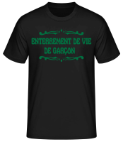 Enterrement De Vie De Garçon - T-shirt standard Homme - Noir - Devant