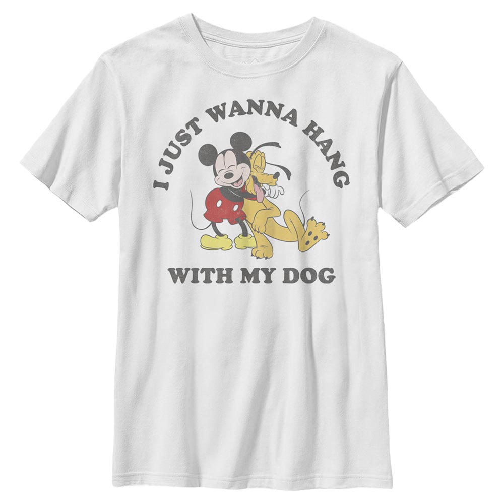 Disney Classics - Mickey Mouse - Mickey et Pluto Mickey Dog Lover - Enfant T-shirt