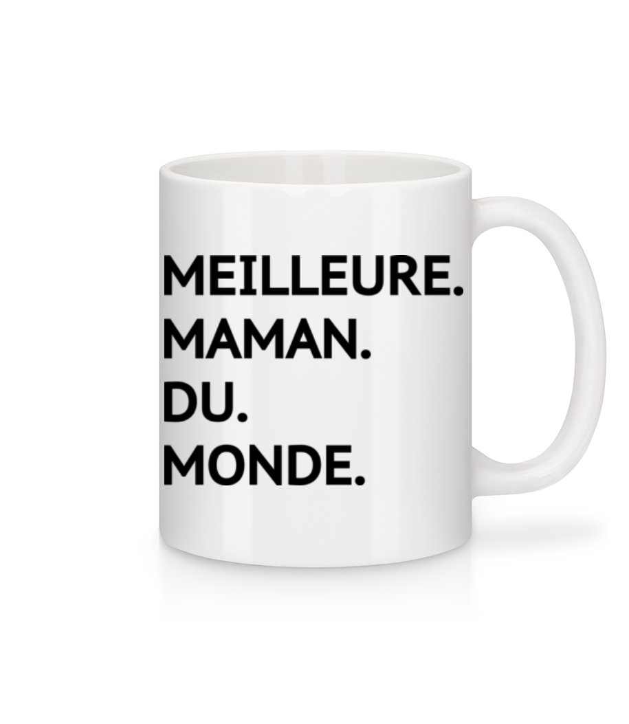 Aperçu: Meilleure Maman Du Monde - Mug en céramique blanc - Blanc - Devant