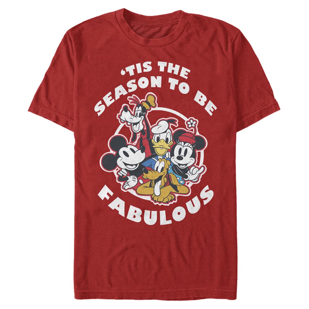 Disney Classics - Mickey Mouse - Photo de groupe Fabulous Holiday - Christmas - Homme T-shirt