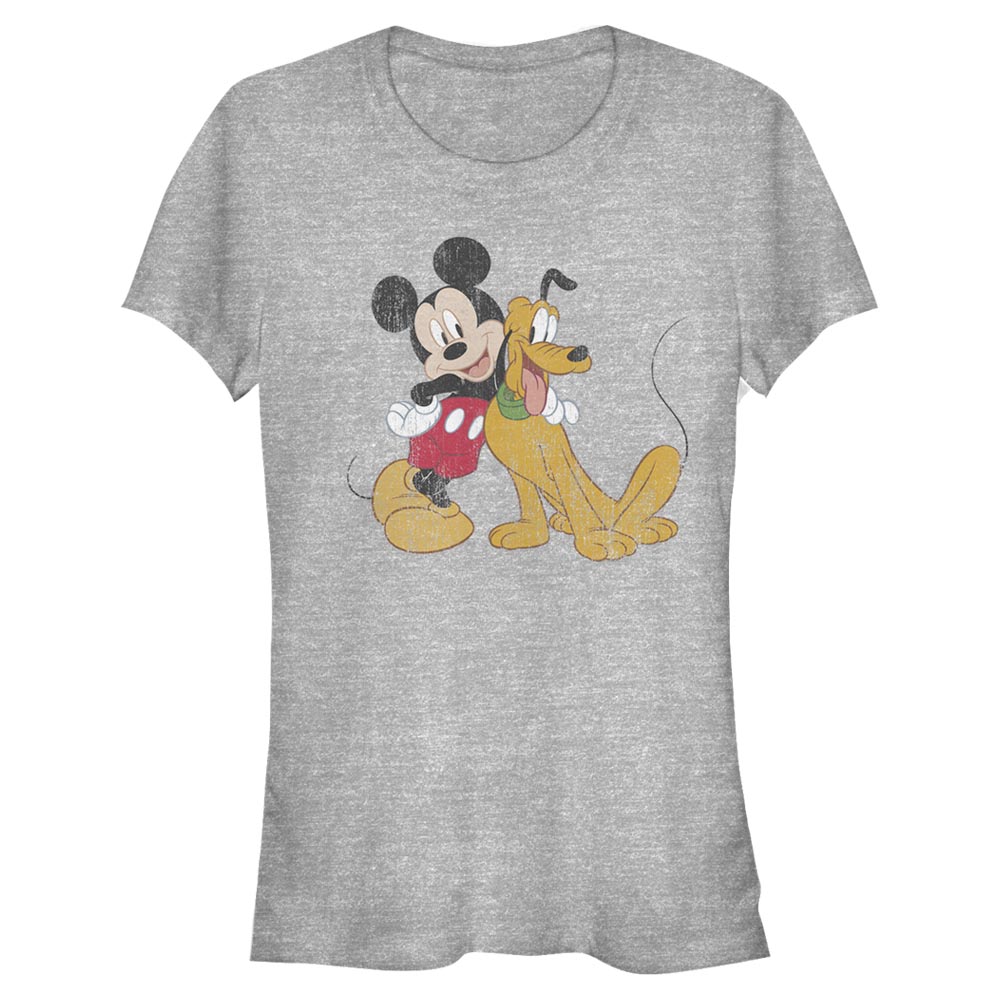 Disney - Mickey Mouse - Mickey et Pluto Mickey and Pluto - Femme T-shirt